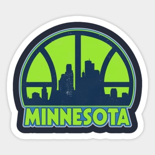 Minnesota Basketball Skyline Sticker